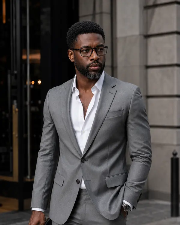 Malik Diop dans une rue de Paris